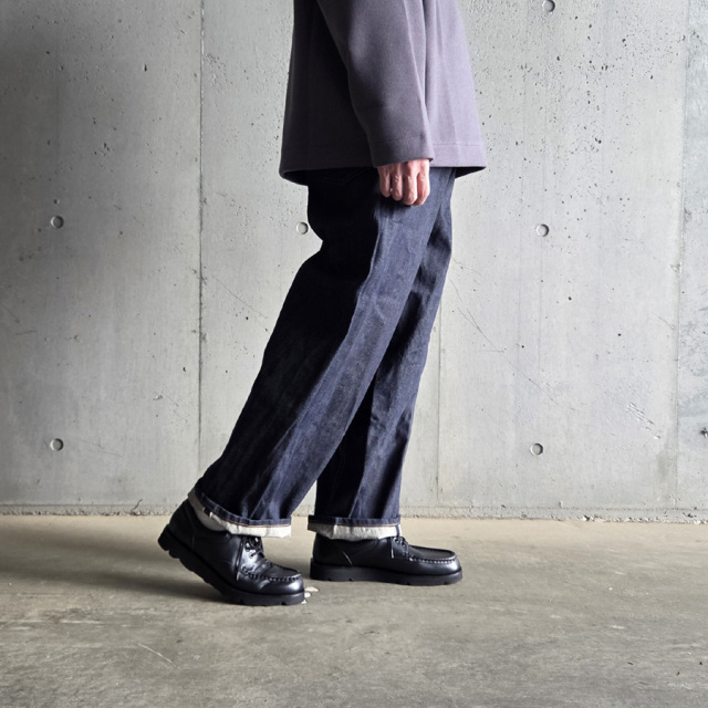 SKEWed （スキュー） [ 201/ ONE POCKET PANTS (LV) ]  5ポケットデニムパンツ (BLUE RINSE)