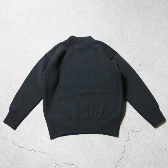 slopeslow (スロープスロー) 1253009-252SLP [ Hard twisted Shetlandwool GOB SWEATER ] モックネック セーター (RED)(KHAKI MIX)(BLACK)