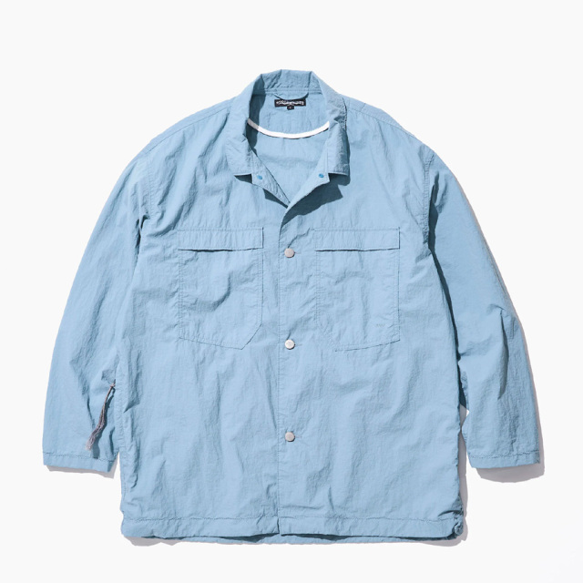  Stone Master (ストーンマスター)  [ SM FIELD SHIRT LS feather nylon ] SMフィールドシャツ LS フェザーナイロン (SMOKEBLUE) (BLACKNAVY)