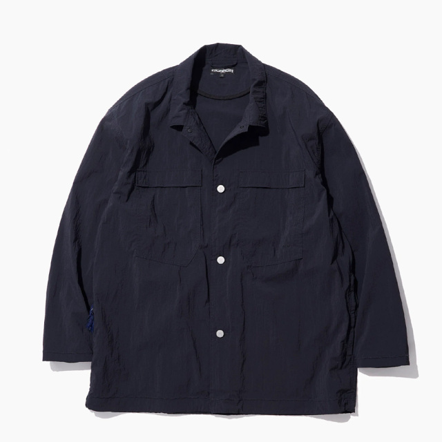  Stone Master (ストーンマスター)  [ SM FIELD SHIRT LS feather nylon ] SMフィールドシャツ LS フェザーナイロン (SMOKEBLUE) (BLACKNAVY)