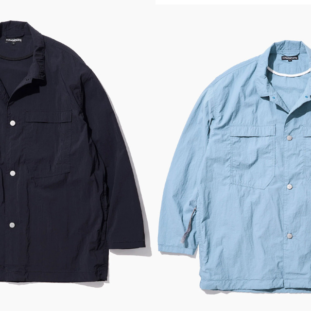  Stone Master (ストーンマスター)  [ SM FIELD SHIRT LS feather nylon ] SMフィールドシャツ LS フェザーナイロン (SMOKEBLUE) (BLACKNAVY)