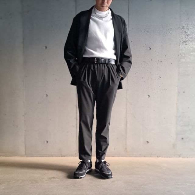 LAMOND (ラモンド) LM-P-126-PR [STRETCH EASY TROUSERS/SET UP] ストレッチ イージートラウザーズ (BLACK)