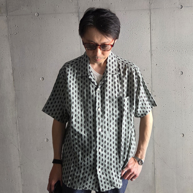  majun plus (マジュンプラス) Sleeping Bad (スリーピングバッド / かりゆしシャツ) (BLACK) (GRAY) 