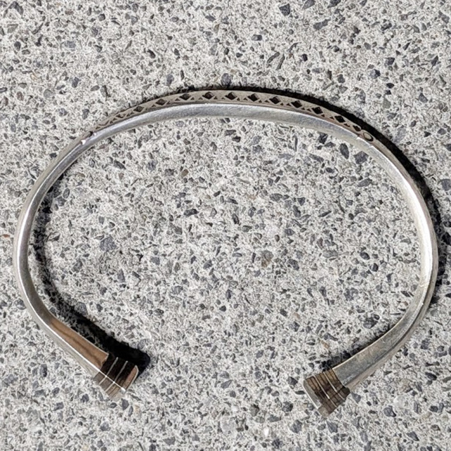 TOUAREG SILVER (トゥアレグシルバー) [ EBONY BRACELET / GIZA ] ブレスレット (SLIVER/EBONY WOOD)