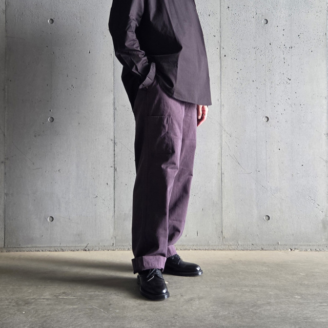  TUKI (ツキ) 0190 [POCKET TOROUSERS G/D/  PEACH FACE TWILL] ポケットトラウザーズ(PURPLE)