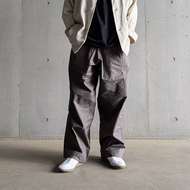 TUKI (ツキ) 0041[PAJAMAS / SHEETING]  パジャマパンツ (SAGE GREEN)