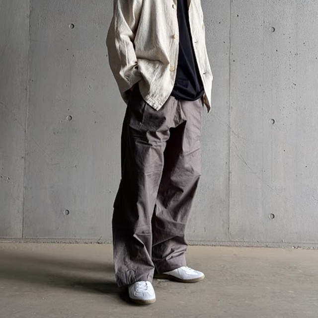 TUKI (ツキ) 0041[PAJAMAS / SHEETING]  パジャマパンツ (SAGE GREEN)