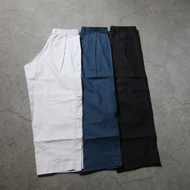 TUKI (ツキ) 0041[PAJAMAS / SHEETING]  パジャマパンツ (DULL BLUE)