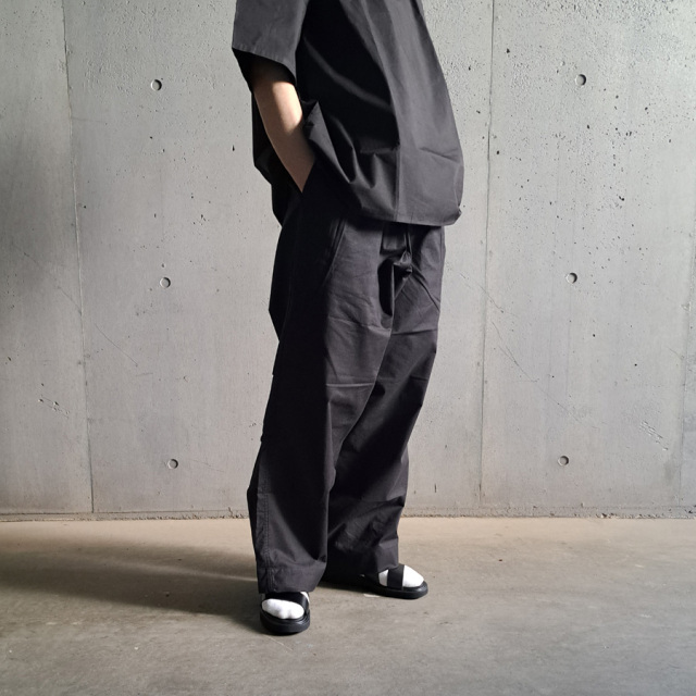 TUKI (ツキ) 0041[PAJAMAS / SHEETING]  パジャマパンツ (BLACK)