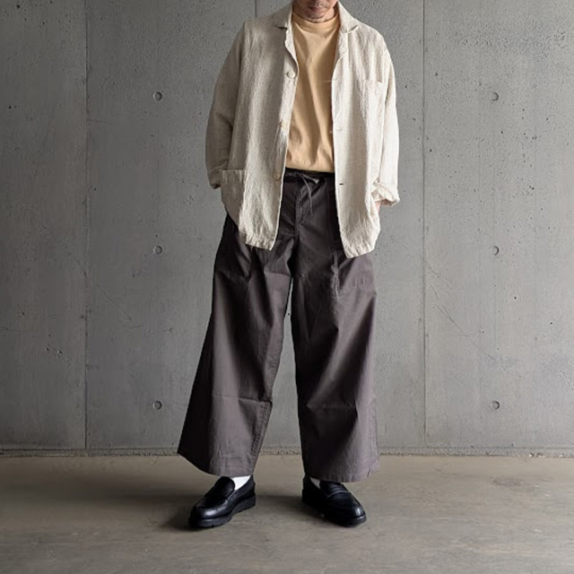  TUKI (ツキ) 0198 [ SLEEPING PANTS ] スリーピングパンツ / シーチング (SAGE GREEN)