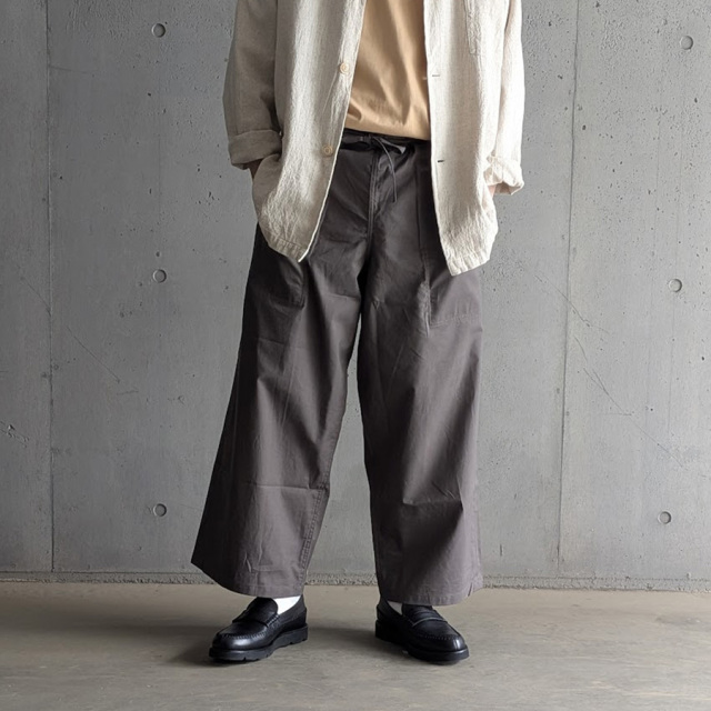  TUKI (ツキ) 0198 [ SLEEPING PANTS ] スリーピングパンツ / シーチング (SAGE GREEN)