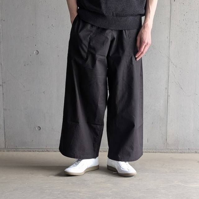  TUKI (ツキ) 0198 [ SLEEPING PANTS ] スリーピングパンツ / シーチング (BLACK)