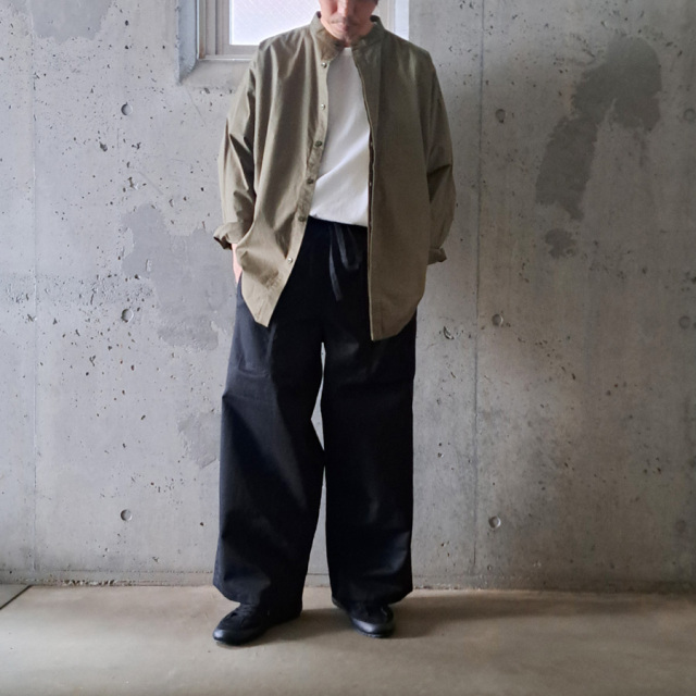  TUKI (ツキ) 0184 [SLEEPING PANTS 2/COTTON RIP STOP] スリーピングパンツ / コットンリップストップ (BLACK)