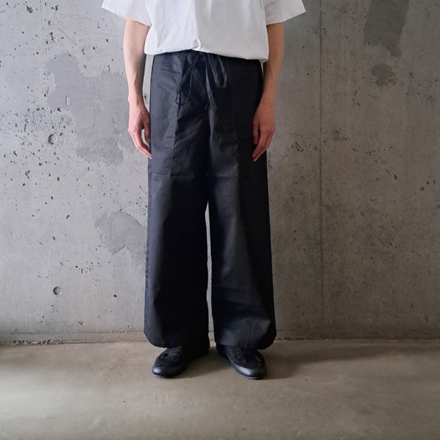  TUKI (ツキ) 0184 [SLEEPING PANTS 2/COTTON RIP STOP] スリーピングパンツ / コットンリップストップ (BLACK)