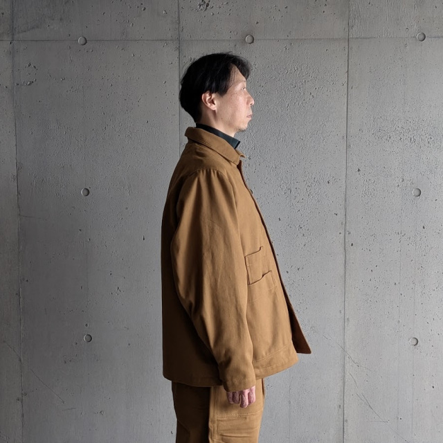 TUKI (ツキ) 0209 [ WORK JACKET / HEAVY BRASHED DRIL]　ブラッシュド ドリル ワークジャケット (CAMEL) 