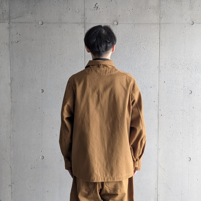 TUKI (ツキ) 0209 [ WORK JACKET / HEAVY BRASHED DRIL]　ブラッシュド ドリル ワークジャケット (CAMEL) 
