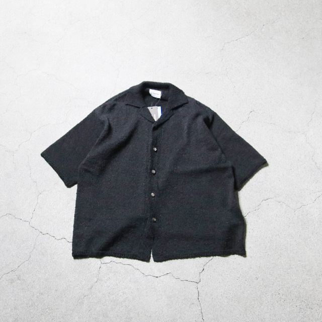 YONETOMI NEW BAISC (ヨネトミ ニューベーシック) 95-252-023 [ GIMA SLUB KNIT SHIRT ] ギマスラブニット シャツ (PINK) (BLACK) (IVORY)