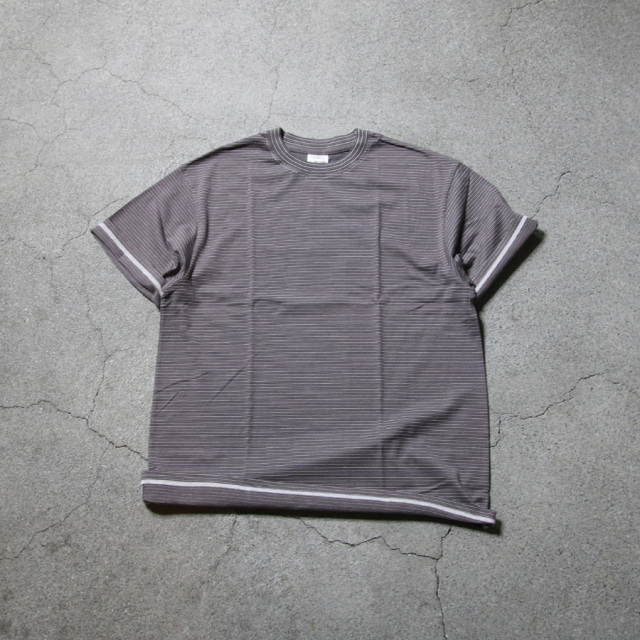 YONETOMI NEW BAISC (ヨネトミ ニューベーシック) 95-242-001 [GARMENT DYE BORDER T-SHIRT] ガーメントダイ ボーダーTシャツ (6COLOR)