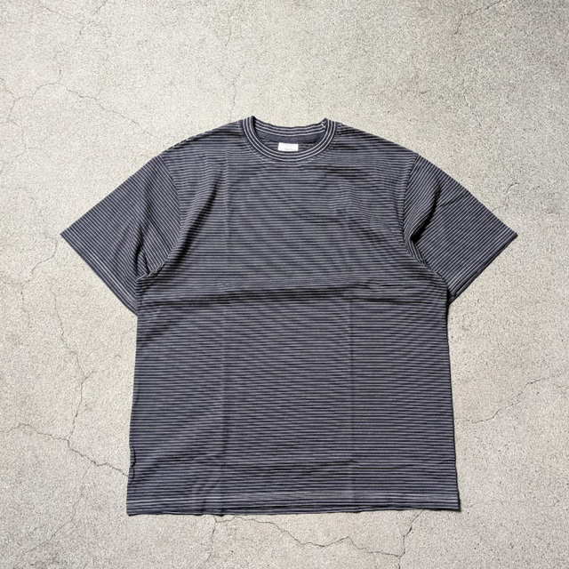 YONETOMI NEW BAISC (ヨネトミ ニューベーシック) 95-262-034 [GARMENT DYE BORDER T-SHIRT] ガーメントダイ ボーダーTシャツ (RED/SAX)(OLIVE/BROWN)(BLACK NAVY/WHITE)