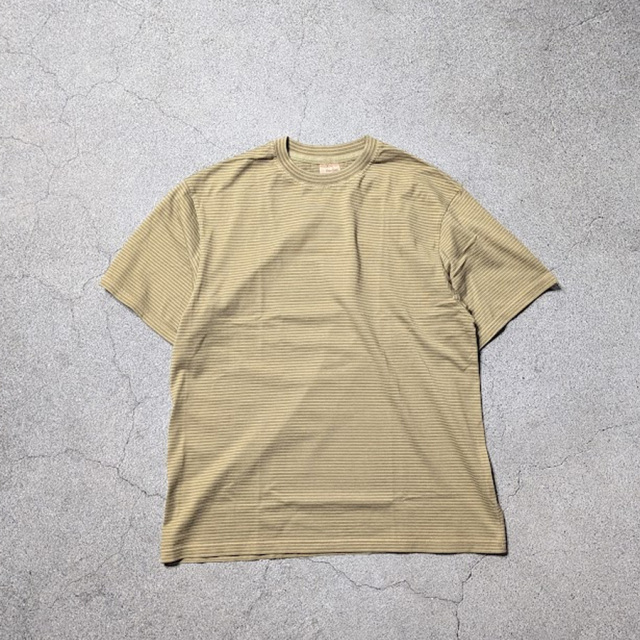 YONETOMI NEW BAISC (ヨネトミ ニューベーシック) 95-262-034 [GARMENT DYE BORDER T-SHIRT] ガーメントダイ ボーダーTシャツ (RED/SAX)(OLIVE/BROWN)(BLACK NAVY/WHITE)