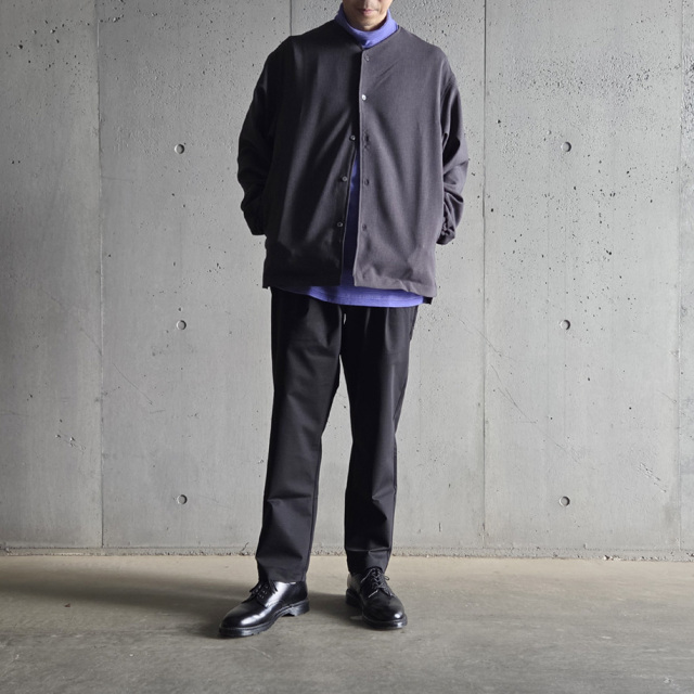 YONETOMI NEW BAISC (ヨネトミ ニューベーシック) 95-254-019 [GARMENT DYED RANDOM BORDER T-SHIRT/TURTLE・LONG SLEEVE] ガーメントダイ ボーダーT /タートルネックロングスリーブカットソー (4COLOR)