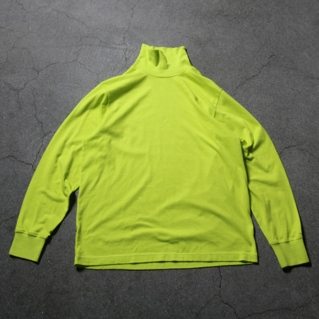 YONETOMI NEW BAISC (ヨネトミ ニューベーシック) 95-254-019 [GARMENT DYED RANDOM BORDER T-SHIRT/TURTLE・LONG SLEEVE] ガーメントダイ ボーダーT /タートルネックロングスリーブカットソー (4COLOR)