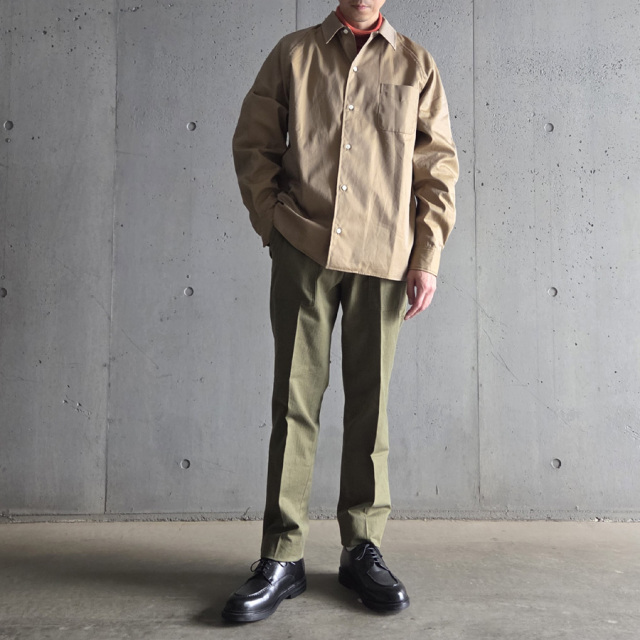YONETOMI NEW BAISC (ヨネトミ ニューベーシック) 95-254-019 [GARMENT DYED RANDOM BORDER T-SHIRT/TURTLE・LONG SLEEVE] ガーメントダイ ボーダーT /タートルネックロングスリーブカットソー (4COLOR)