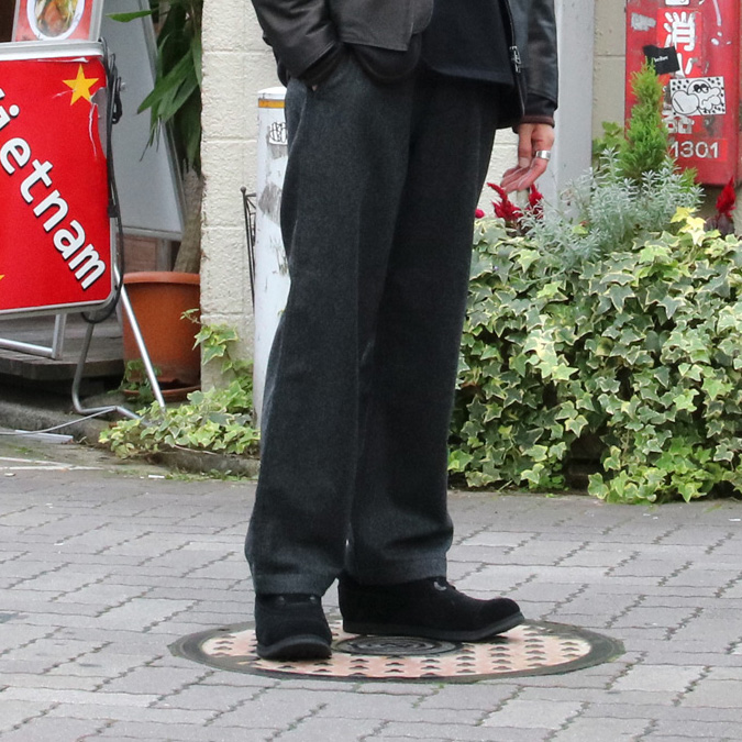 MASTER&CO (マスターアンドコー) MC946 [LONG WIDE WOOL PANTS] ベルト 