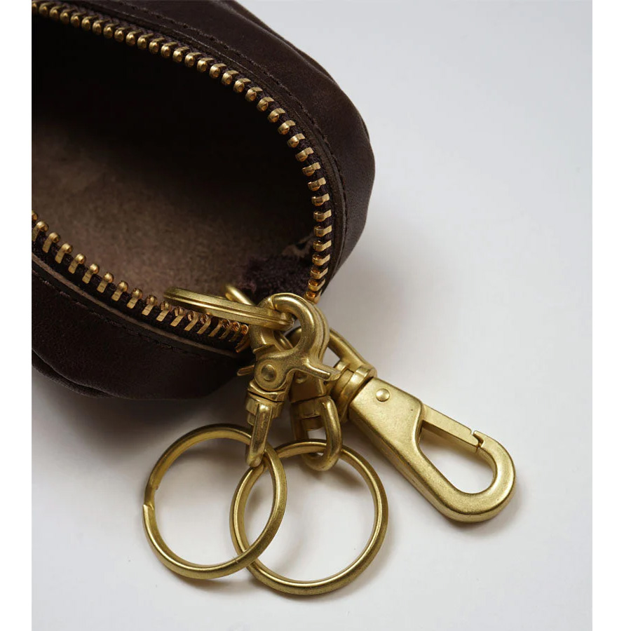 NIGEL  CABOURN (ナイジェルケーボン)  [MAINE LINE] 80480068004 [KEY CASE - PEAT LABEL] キーケース - ピートレーベル (DARK BROWN)
