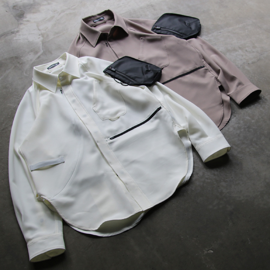 PRODUCT LAB.(プロダクトラボ) [PLS3S002] OVERSIZE REGULAR COLLAR SHIRTS / オーバーサイズ レギュラーカラーシャツ (WHITE)  