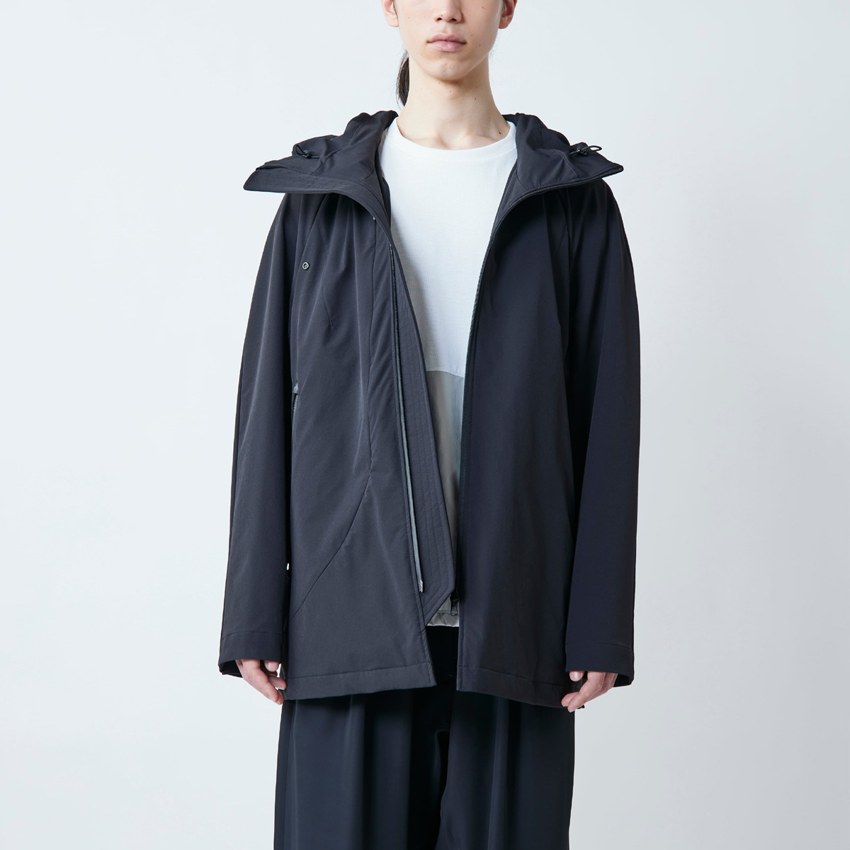 PRODUCT LAB.(プロダクトラボ) [PLC2W005] HOOD MIDDLE COAT / CORDURA NYLON フードミドルコート (BLACK)