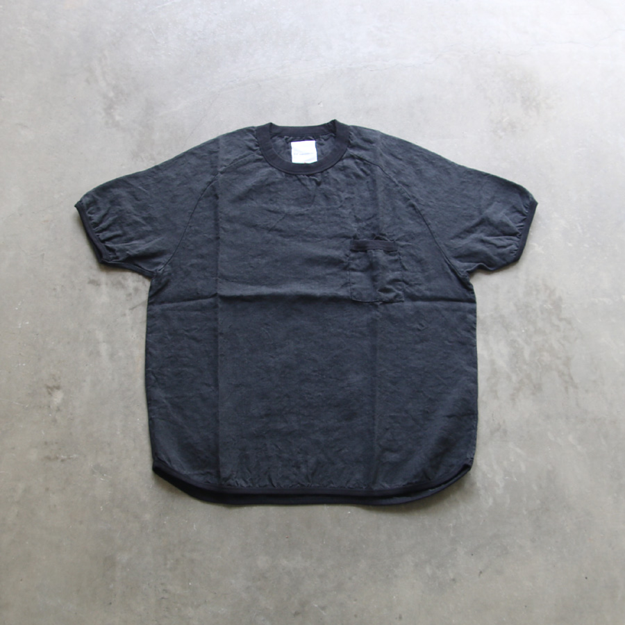 Re made in tokyo japan (アールイーメイドイントウキョウジャパン)  No7919S-CT [ French Linen T-shirt ] フレンチリネン ポケTEE (5COLOUR)