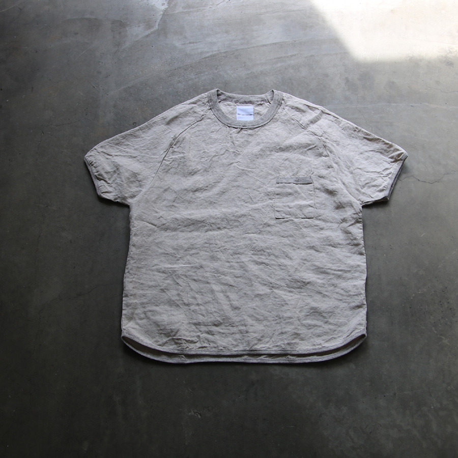 Re made in tokyo japan (アールイーメイドイントウキョウジャパン)  No7919S-CT [ French Linen T-shirt ] フレンチリネン ポケTEE (5COLOUR)