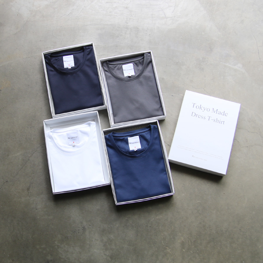 Re made in tokyo japan (アールイーメイドイントウキョウジャパン) No05517S-CT 【Tokyo Made Dress T-shirt】ドレスTシャツ (7COLOR) 