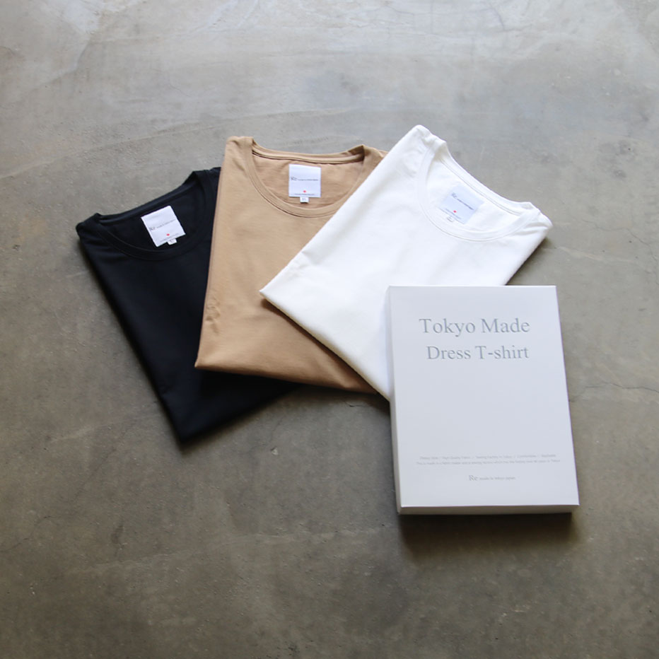 Re made in tokyo japan (アールイーメイドイントウキョウジャパン) No05517S-CT 【Tokyo Made Dress T-shirt】ドレスTシャツ (7COLOR)