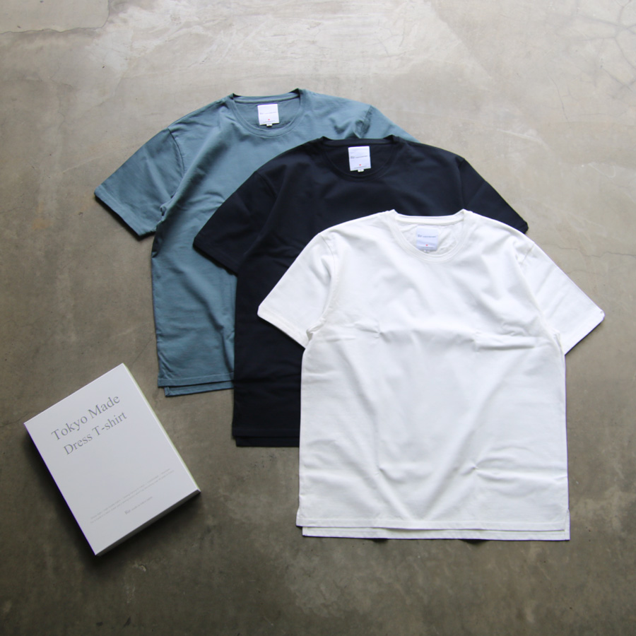 Re made in tokyo Japan (アールイーメイドイントウキョウジャパン) 8321S-CT [ Tokyo Made Dress Organic T-shirt ] トウキョウメイドドレスオーガニックTシャツ (4COLOR) 