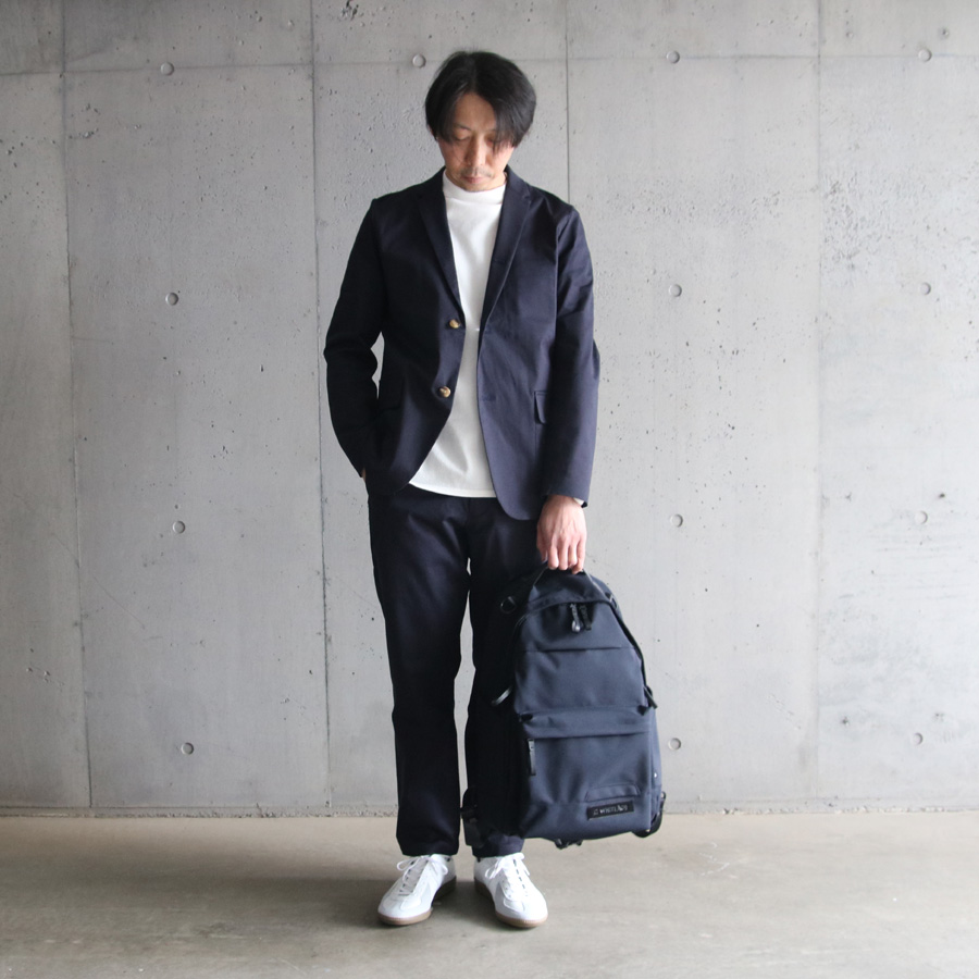 Re made in tokyo japan (アールイーメイドイントウキョウジャパン) No7822S-BT [ Ventile Chino Cloth Slacks ] ベンタイル チノ クロス スラックス (NAVY) 