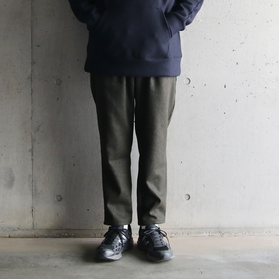 Re made in tokyo japan (アールイーメイドイントウキョウジャパン) 7822A-BT [ WOOL CASHMERE KERSEY TUCK PTS ] ウール カシミア カルゼ タックパンツ (3COLOR)