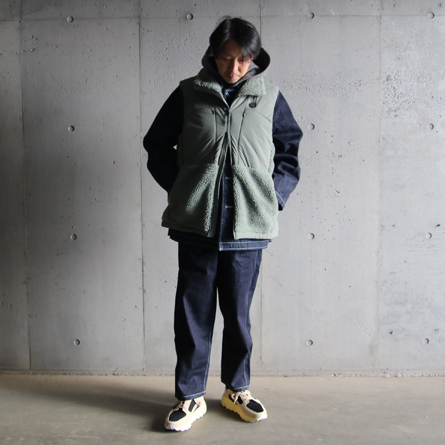 Re made in tokyo japan (アールイーメイドイントウキョウジャパン) 7022A-CT  [ Wool Melton Pull Over Parka ] ウールメルトン プルオーバーパーカー (2COLOR) 