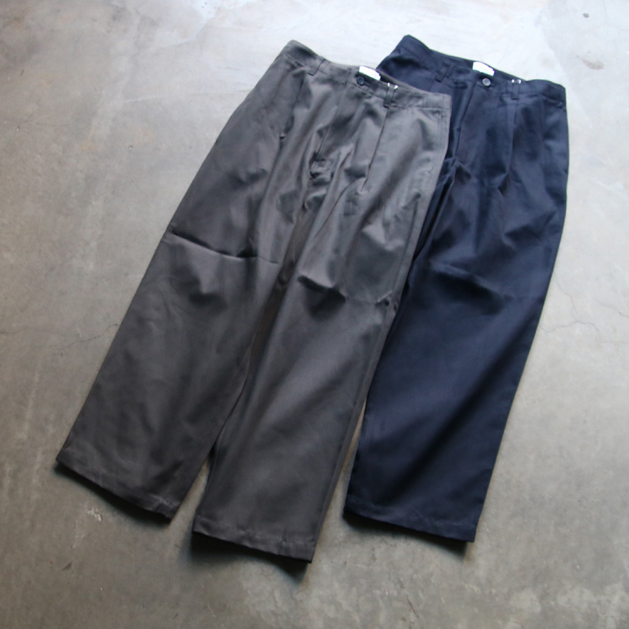 STILL BY HAND (スティルバイハンド)  [ PT03234 ] 1 TUCK WIDE CHINO PANTS / ワンタックワイドチノパンツ (2COLOR)