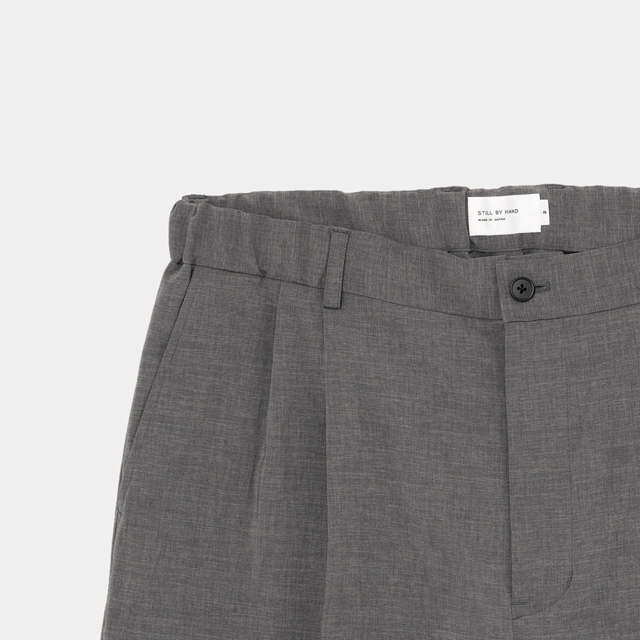 STILL BY HAND (スティルバイハンド)  [ PT06241 ] Pressed relaxed pants /プレスリラックスパンツ (GRAY)