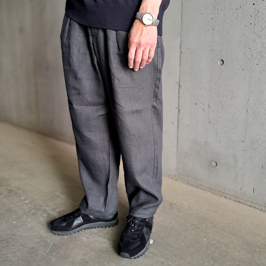 STILL BY HAND (スティルバイハンド)  [ PT06242 ] リネン テーパードパンツ (2COLOR)
