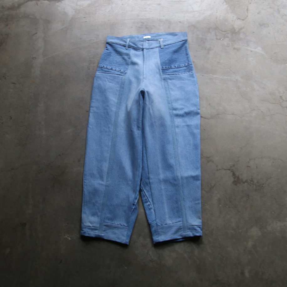 SEEALL (シーオール) [RECONSTRUCTED FATIGUE PANTS] リメイク ファティーグ パンツ (DENIM)