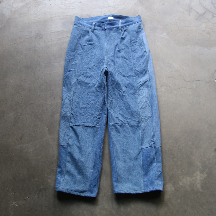 SEEALL (シーオール) [RECONSTRUCTED LARGE PANTS] リメイク ワイド パンツ (DENIM)