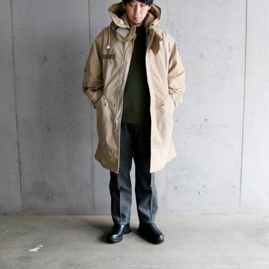 SEEALL (シーオール) [ RECONSTRUCTED TRENCH PARKA ] リメイク トレンチ M-65 フィッシュテールパーカー (BEIGE MIX)