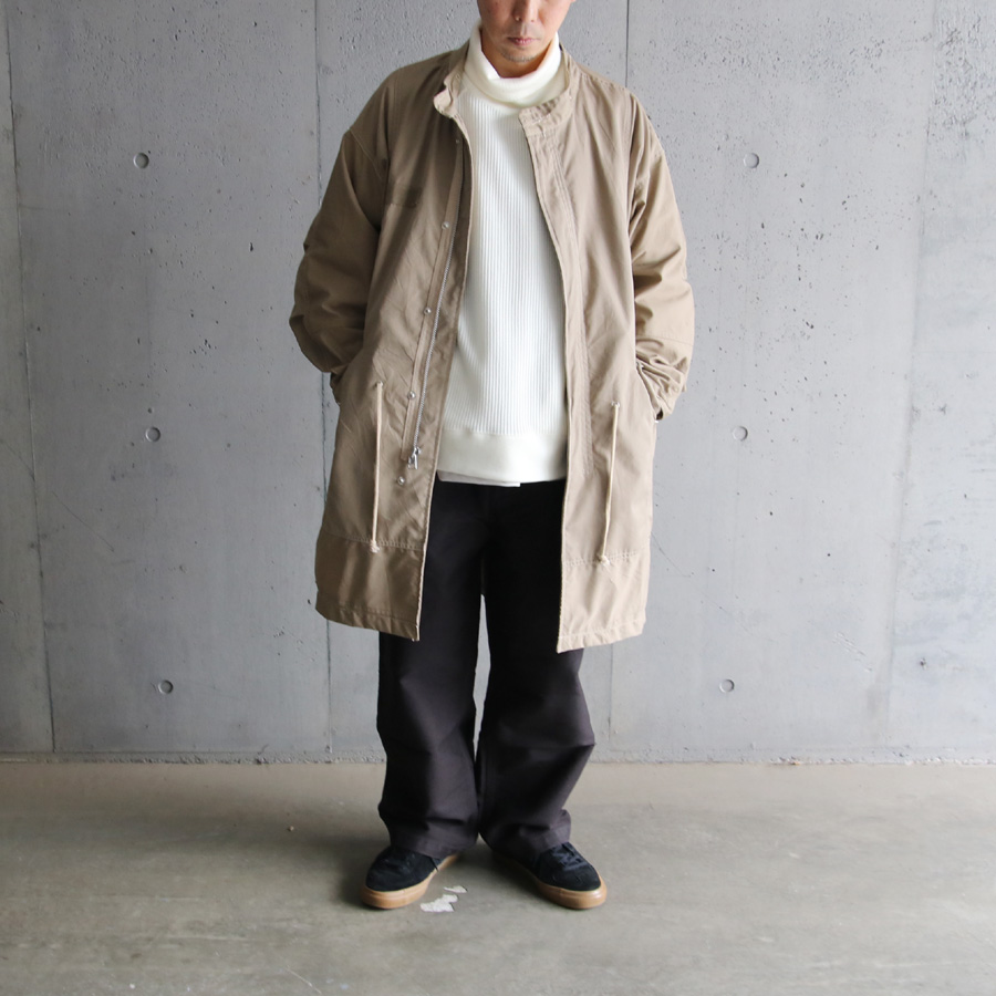 SEEALL (シーオール) [ RECONSTRUCTED TRENCH PARKA ] リメイク トレンチ M-65 フィッシュテールパーカー (BEIGE MIX)