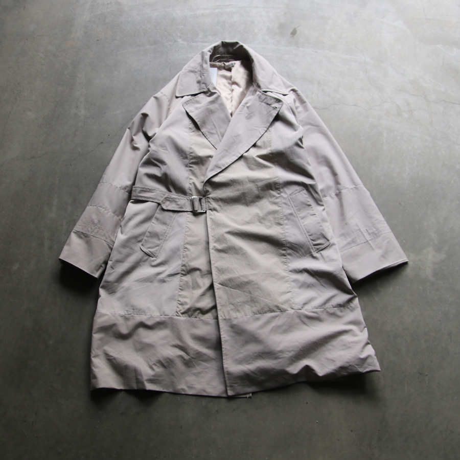 SEEALL (シーオール) [ RECONSTRUCTED TIELOCKEN COAT ] リメイク タイロッケンコート (BEIGE MIX)