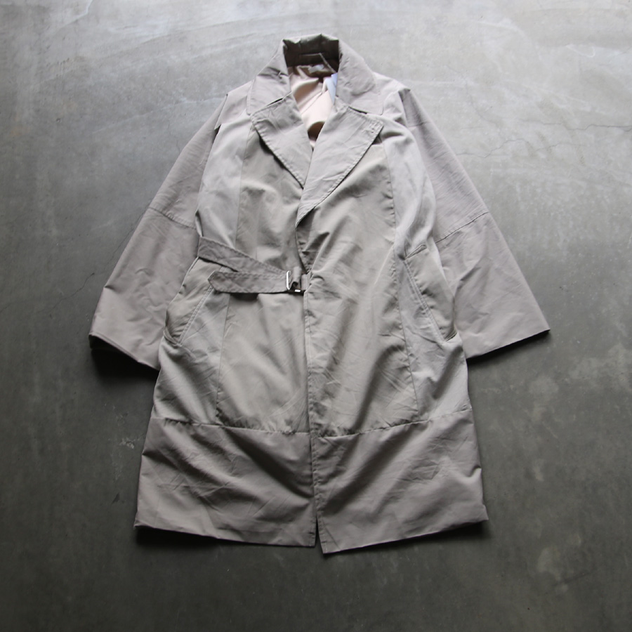 SEEALL (シーオール) [ RECONSTRUCTED TIELOCKEN COAT ] リメイク タイロッケンコート (BEIGE MIX)