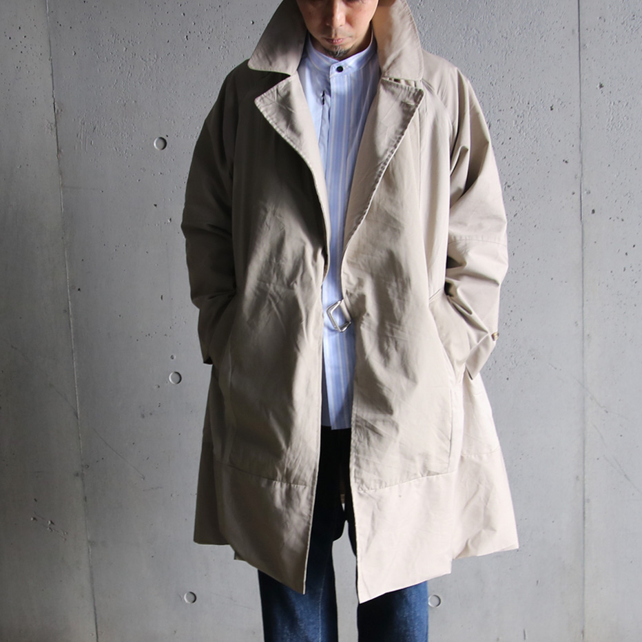 SEEALL (シーオール) [ RECONSTRUCTED TIELOCKEN COAT ] リメイク タイロッケンコート (BEIGE MIX)