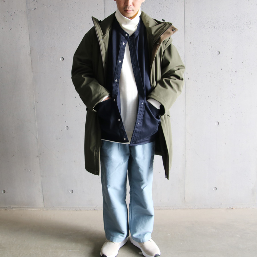 EEL PRODUCTS (イール プロダクツ) E-22173 [ SUNDAY BLOUSON GREEN ] ヘビーコットンツイル スナップ ブルゾン (NAVY)